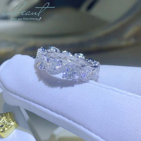New Arrival Silver 925 Original Brilliant Cut Total 3 Carat Diamond Test Past D Color Moissanite Ring for Women Gemstone Jewelry
