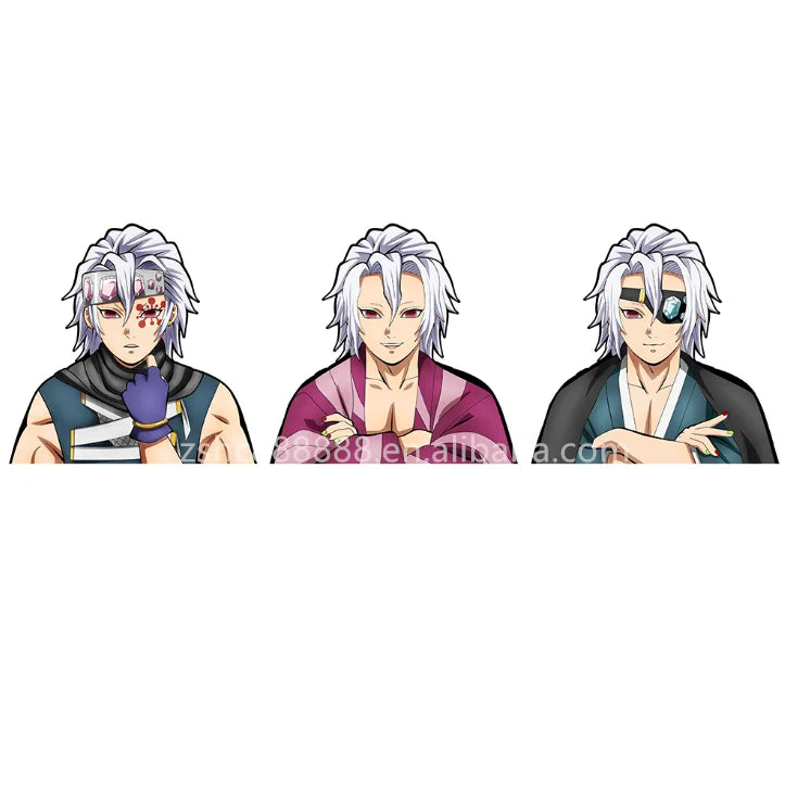 Anime Character Tengen Uzui 3D Motion Stickers Waterproof Car Stickers Wall Art Newest Designs