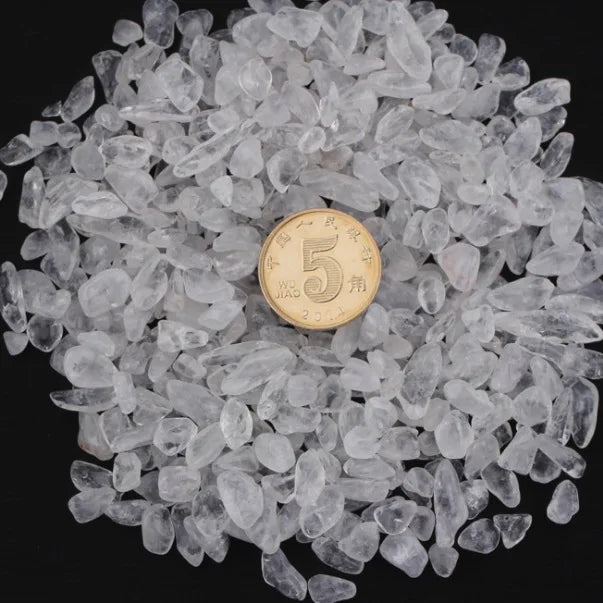 2026 Polished Crystal Crafts Natural High Quality Healing Crystal Clear Quartz Chip Gravel Stones for Decoration Crafts