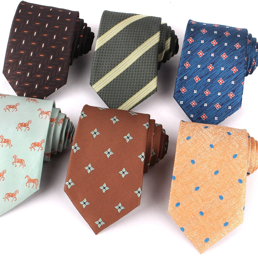 Wholesale Men's Fashion Business Retro Formal Striped Necktie Banquet Wedding 8cm Tie Accessories