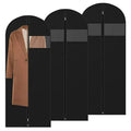 Garment Bag Covers Hanging Suit Bag Covers Full Zipper Washable Suit Cover With Clear Window Clothes Travel Bags for Dresses