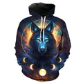 Fitspi Unisex 3d Hoodie Digital Print Pullover Hooded Sweatshirt With Big Pockets for Men and Women Wholesale