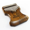 High-quality Products Solid Wood Made of Gold Silk Wood Carimba Thumb Piano Musical Instrument 17-tone Professional