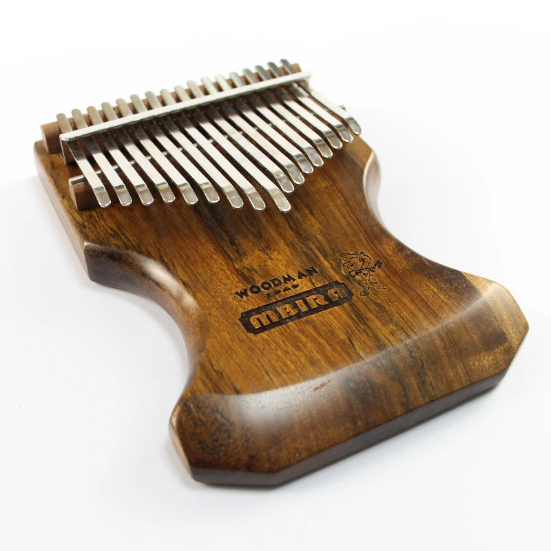 High-quality Products Solid Wood Made of Gold Silk Wood Carimba Thumb Piano Musical Instrument 17-tone Professional