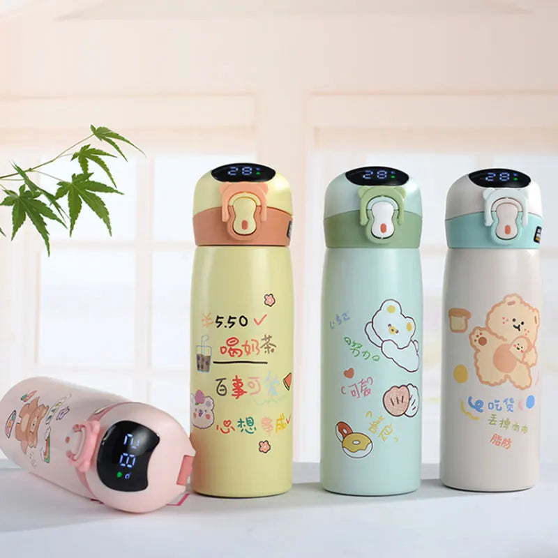 Hot Sale Smart Thermos Flask for Kids with LED Temperature Display 2025