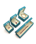Customized Luxury Pu Earring Bracelet Necklace Jewelry Ring Box Gift Packaging Box Leather Ring Box