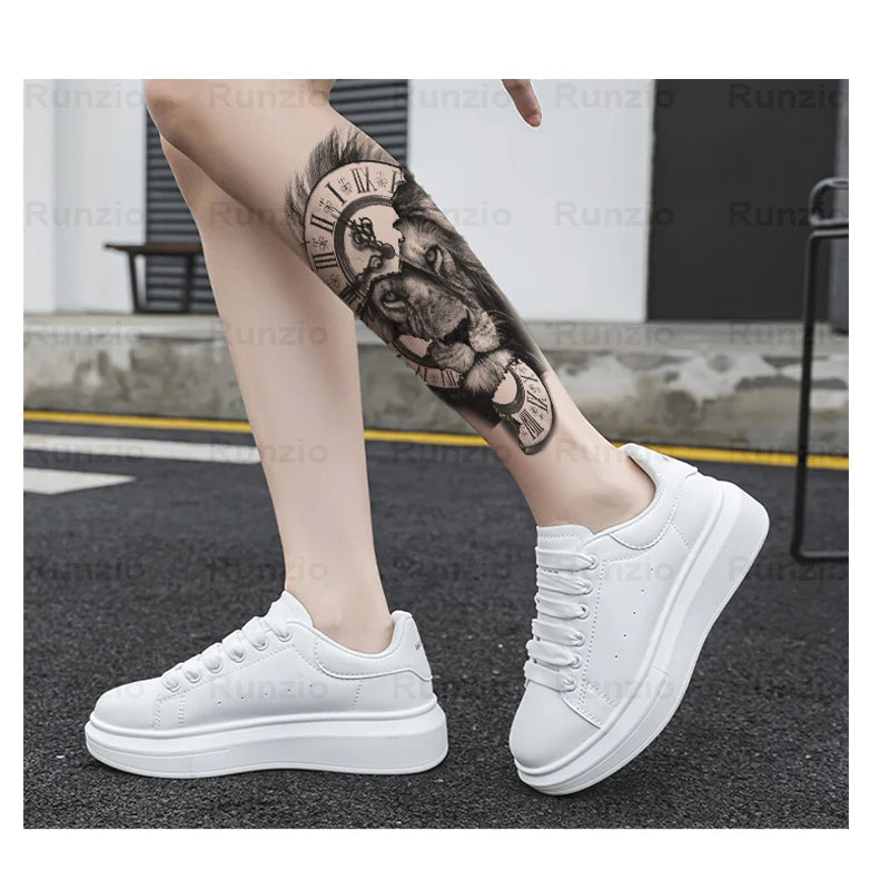 Waterproof Disposable Temporary Tattoo Stickers Tiger and Lion Design Easy Apply & Remove