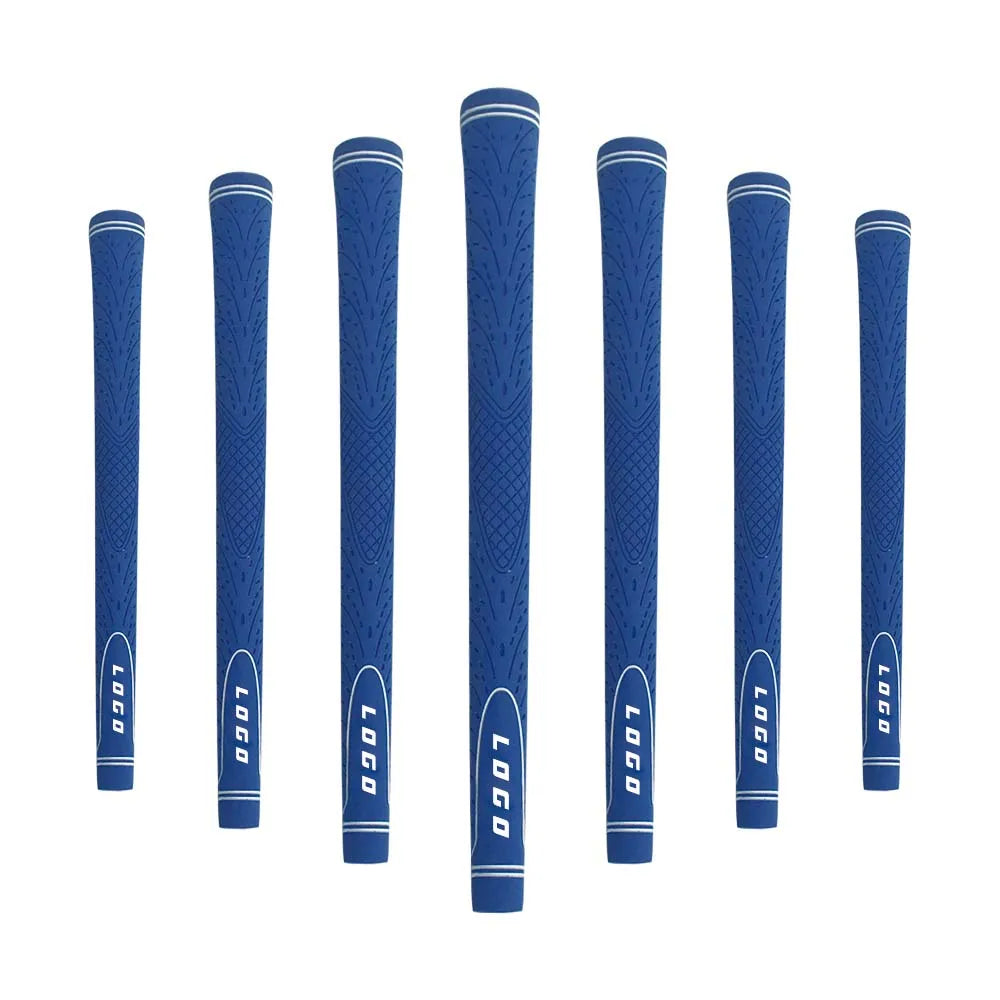 High Quality OEM Rubber Golf Grips Premium Blue Custom Color Personalized Logo for Golf Clubs