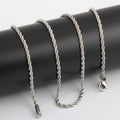 PB054 Quality Jewelry 3mm Rope Necklace Chain Pengkai Classic Style Fashion Iron Hiphop Jewelry for Men Women Girls