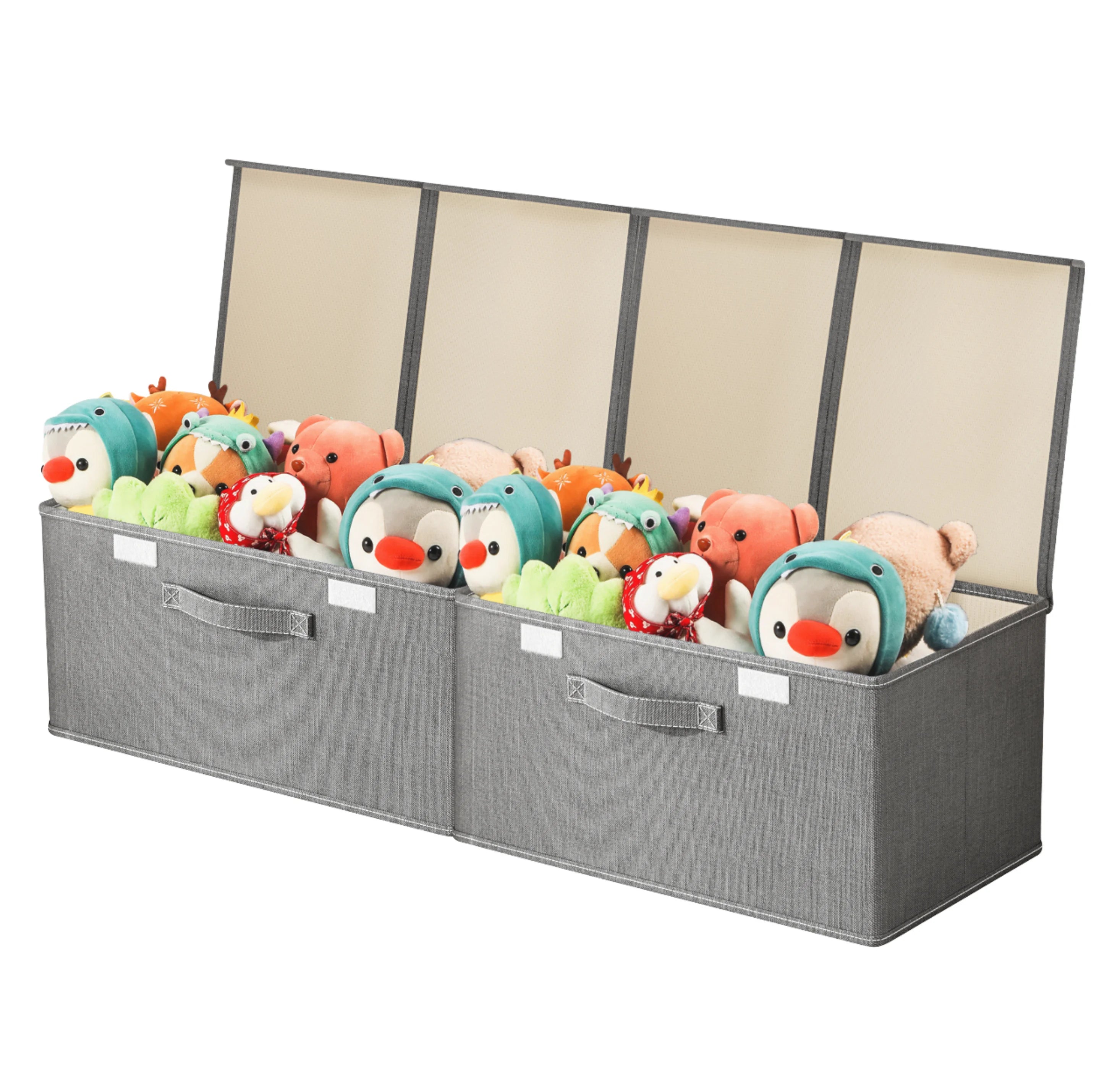 Convenient Foldable Closet Storage Cube with Lid Organizer for Toys Clothing and Bedding for Wardrobe Space