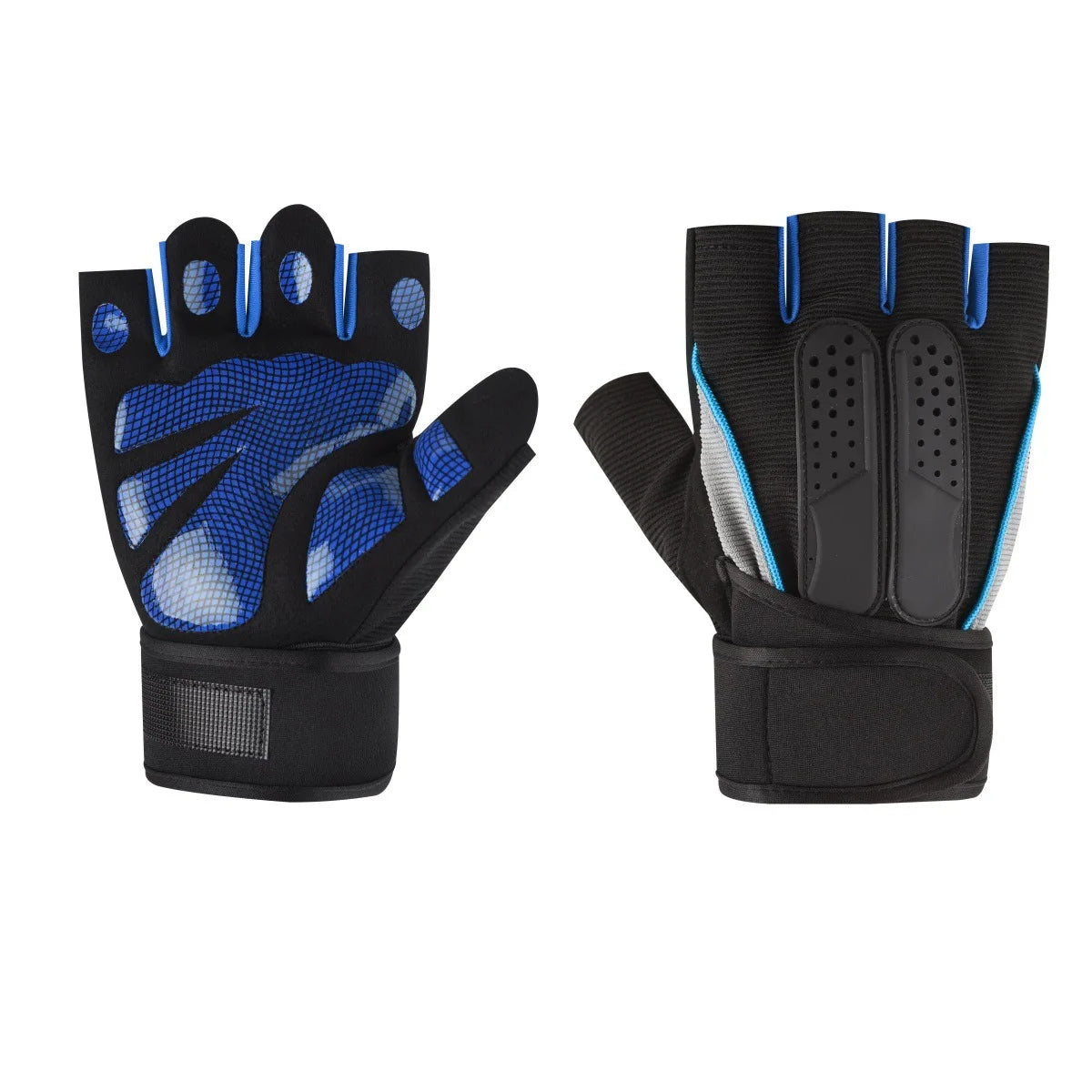 Wholesale Half Finger Gym Workout Gloves with Wrist Support | Non Slip Weight Lifting Fitness Training Gloves for Men Women