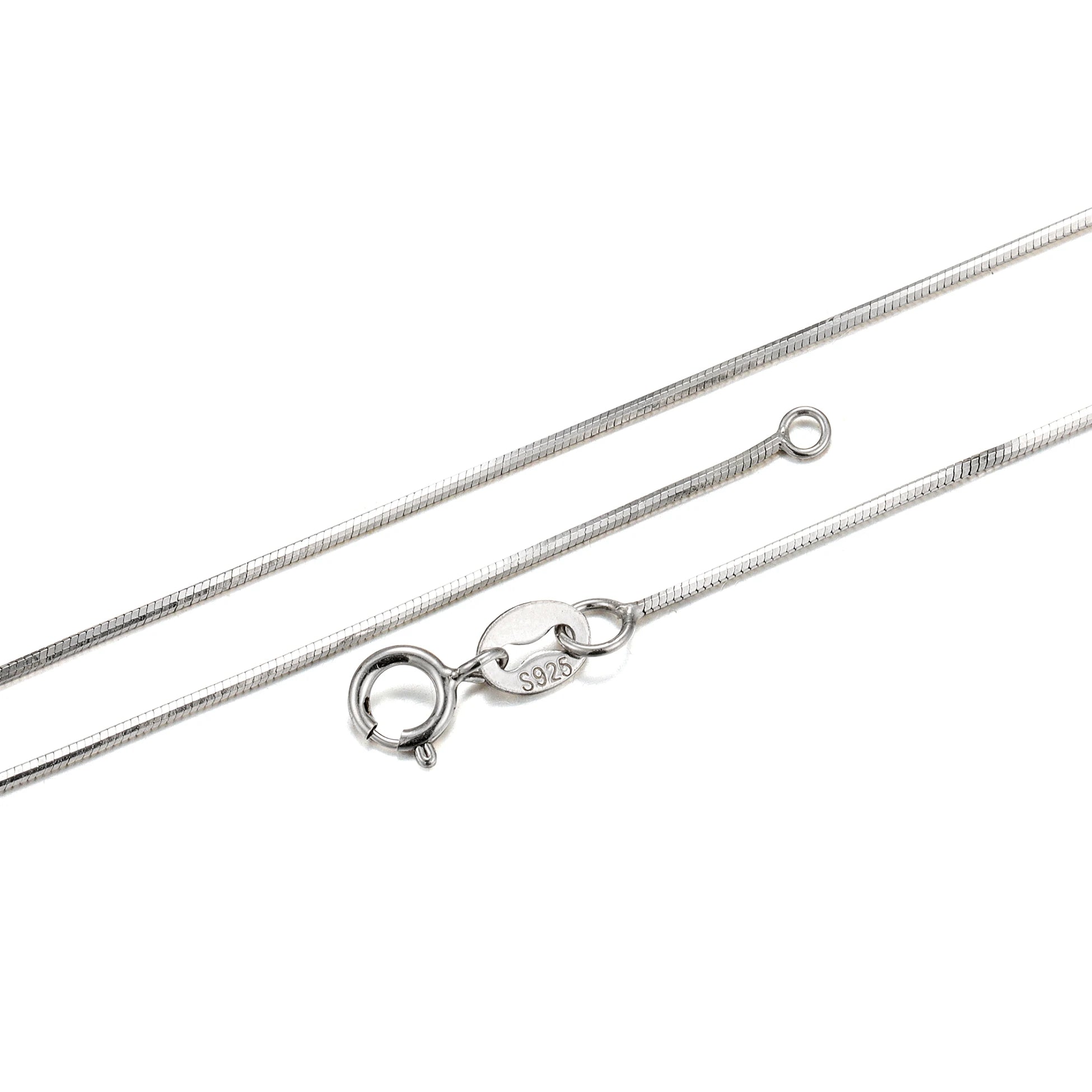 Wholesale Platinum Plated Fashion Jewelry Sale 925 Sterling Silver Snake Necklace Chain for Women