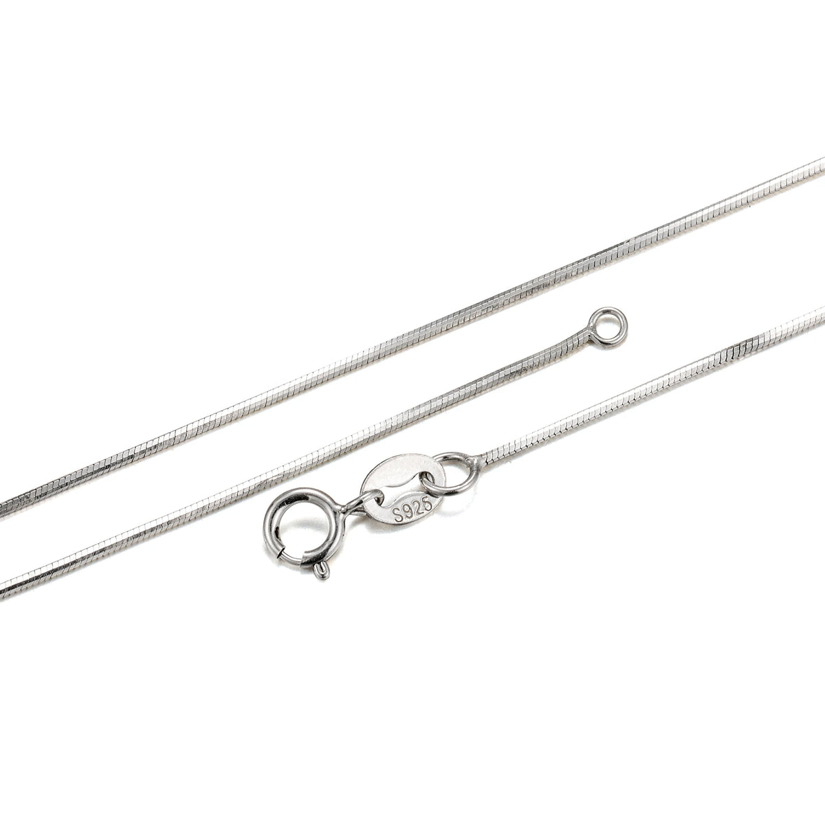 Wholesale Platinum Plated Fashion Jewelry Sale 925 Sterling Silver Snake Necklace Chain for Women MegaBDM