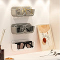Wall Hanging Sunglasses Display Cabinet Glasses Storage Box Wall Mounted Perforated Free Eyeglasses Storage Rack Home Tidying