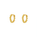 CANNER New Fashion Wholesale S925 Sterling Silver Ball Earrings Retro Hoop Earrings