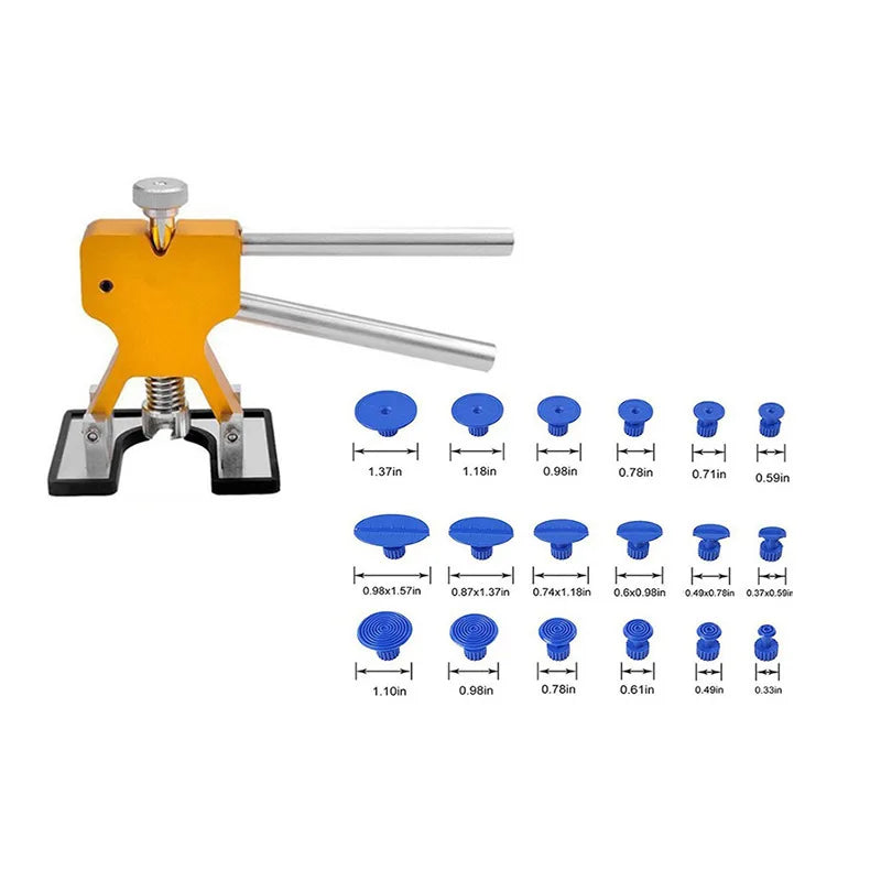 30 Piece Set of Car Dent Repair Tools With Hot Melt Glue Gun Suction Puller