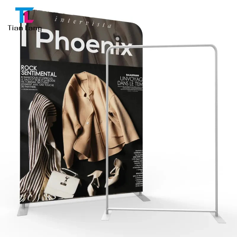 Customizable 10*8 Tension Fabric Backdrop Stand for Trade Shows Newest Private Logo Equipment with Background Backdrops