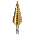 High-Speed Steel 4-22MM HSS Hexagonal Shank Titanium Step Cone Drill Bit 1pc High-Speed Steel Step Cone Dril Bit for Drilling