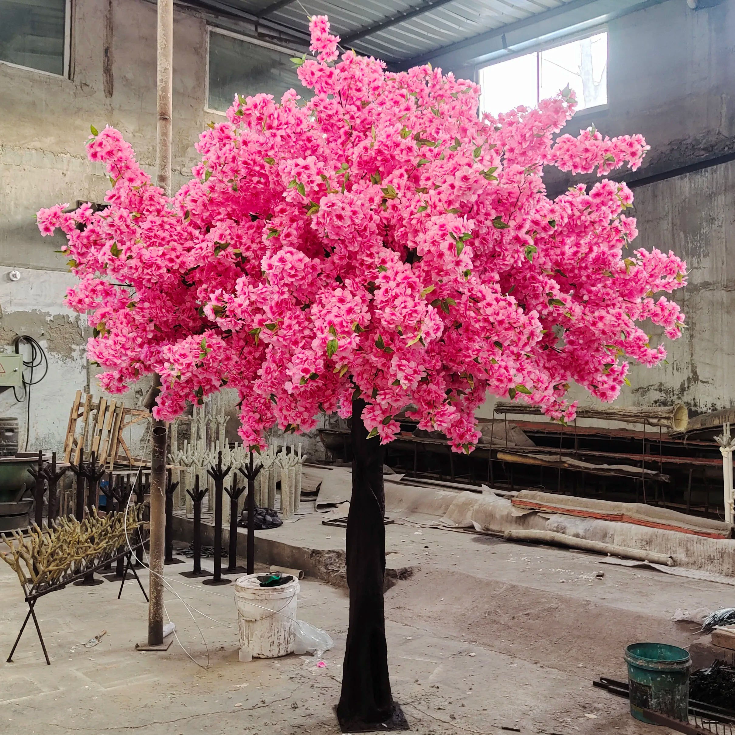 AT1301 Custom 3m 10ft Big Silk Pink Sakura Wedding Decoration Arch Art Artificial Cherry Blossom Tree for Home Decor