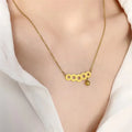 Wholesale No Fade Ethnic Style Fashion Jewelry Women Titanium Steel Simple Ball Copper Coins Necklaces
