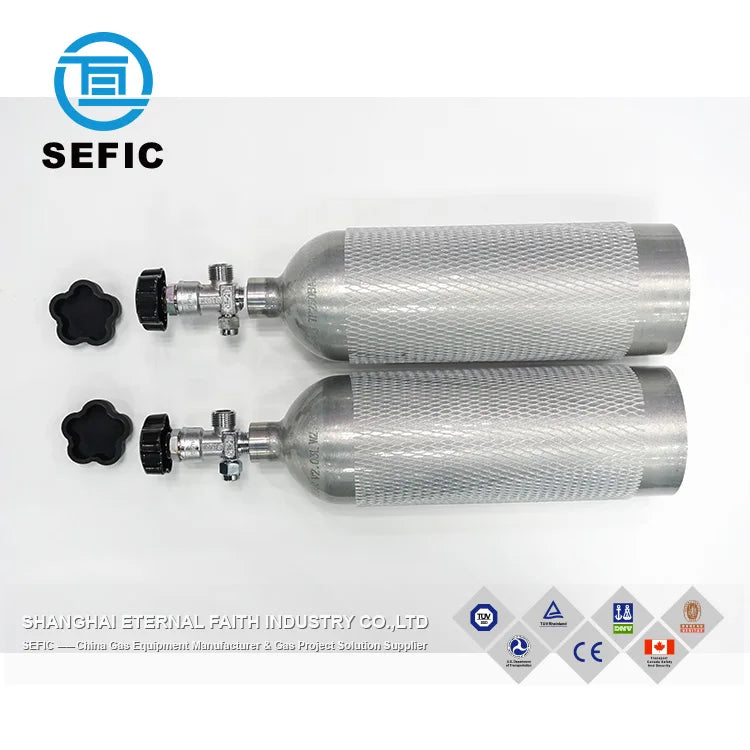 Factory Hot Sales 2L 3.4L 5.9L Co2 Aluminum Cylinder for Aquarium
