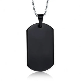 Men's Stainless Steel PVD Plated Dog Tags Custom High Polished Engraved Metal for Children