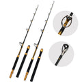Metal Reel Seat Saltwater 168cm 180cm Sea Boat Fishing Fiberglass Rod Spinning XH Rods Boat Rod for Tuna Fishing