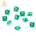 Wholesale Price Synthetic Green Nano Diamond Fancy Nanosital Crystal Triangle Square Princess Cut Nano Green Loose Gemsstone