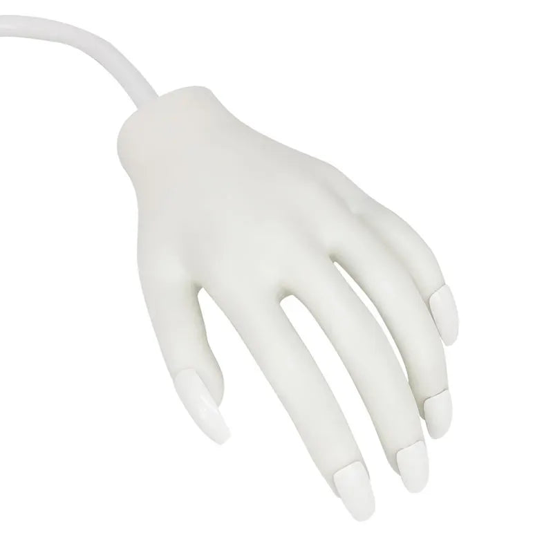 Professional Flexible Movable Tools Kits Nail Training Silicone Nail Practice Hand for Acrylic Nails