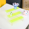 Fluorescent Green Acrylic Toy Display Stand Assembling Desktop Display Platform DIY Assembly