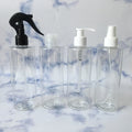 Round Conditioner Pet Plastic Boston Bottle Packaging Custom Body Lotion Pump Bottle