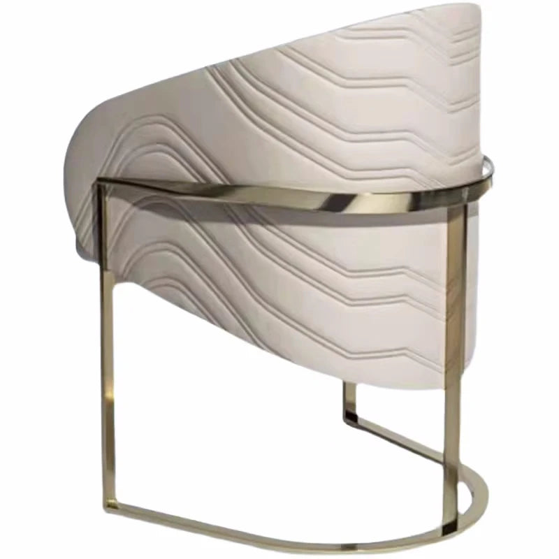 Modern Luxury Contemporary PU Leather Upholstered Dining Chairs with Leisure Design for Home Apartment Villa Hotel Use