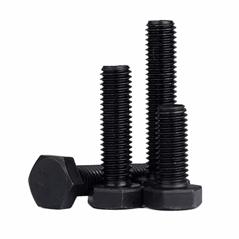 Black Full Tad Grade 8 Carbon Steel DIN933 Hexagonal Head Bolts Hexagon Studs Gr10.9