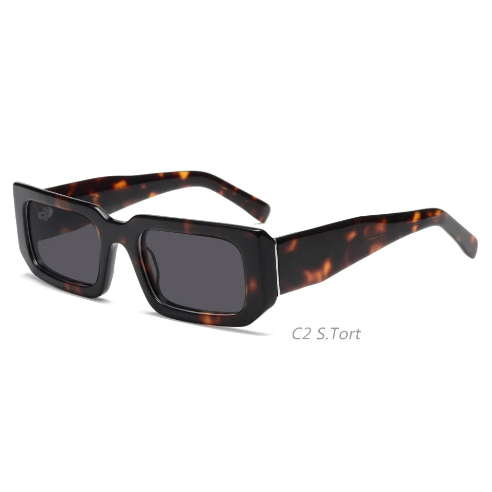 Small Rectangle Lunette De Soleil Fashion Sunglasses Polarized Stylish Vintage Sunglasses