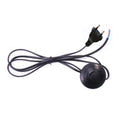 1.8m On/Off Power Cord with 2Pin Cables EU/US Plug Foot Pedal Switch Extension Wires Black Color for DIY LED Pendant Floor Lamp