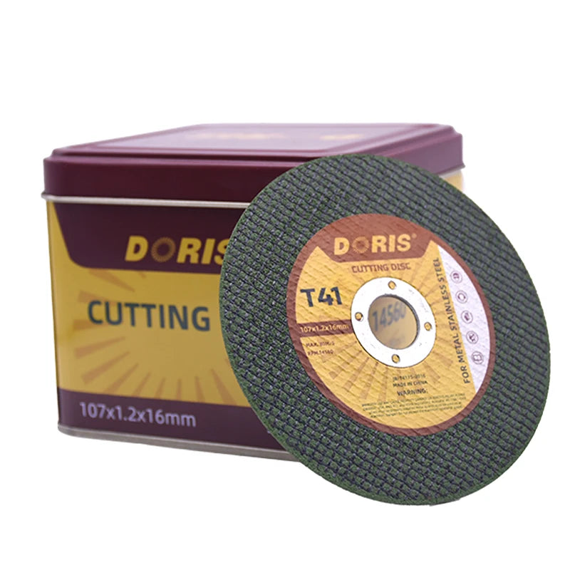 Doris Factory Direct 4 Inch Steel Cutting Wheels 107*1.2*16MM Certified Abrasive Disc 50/Box 800/Bag Free Samples OEM Available