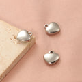 Hot Selling Stainless Steel Round Heart Simple High-end DIY Customizable Engraved Pendant Accessories