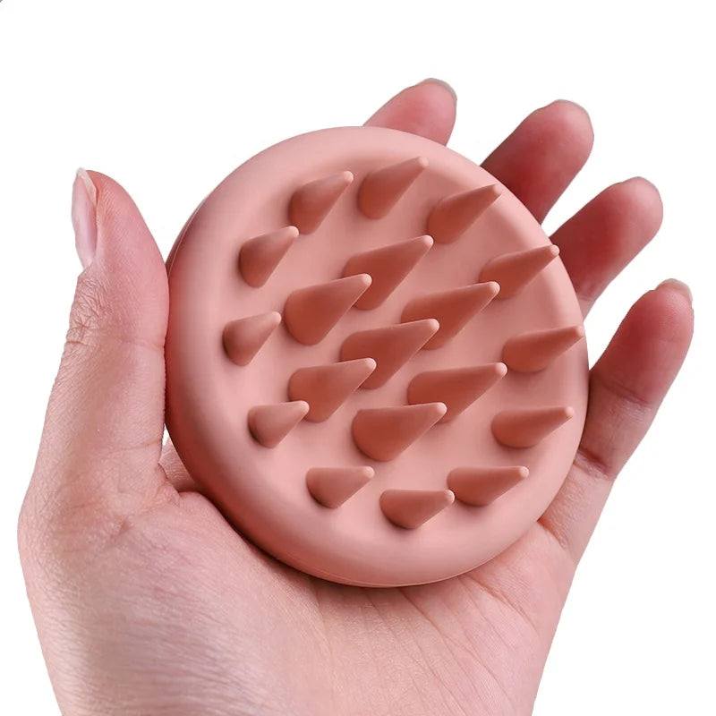 Private logo Hair Scalp Massager Silicone Scalp Hair Massage Shampoo Brush for Women