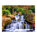 5d Diamond Painting Kit Landscape Square Full  Drill Waterfalls in the Woods Mosaic Diamond Embroidery Home Decor Wall