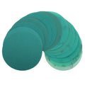 6Inch Green Film-Backed Hook and Loop Sanding Disc Round Abrasive Sandpaper for Wood or Metal Grinding Finishing