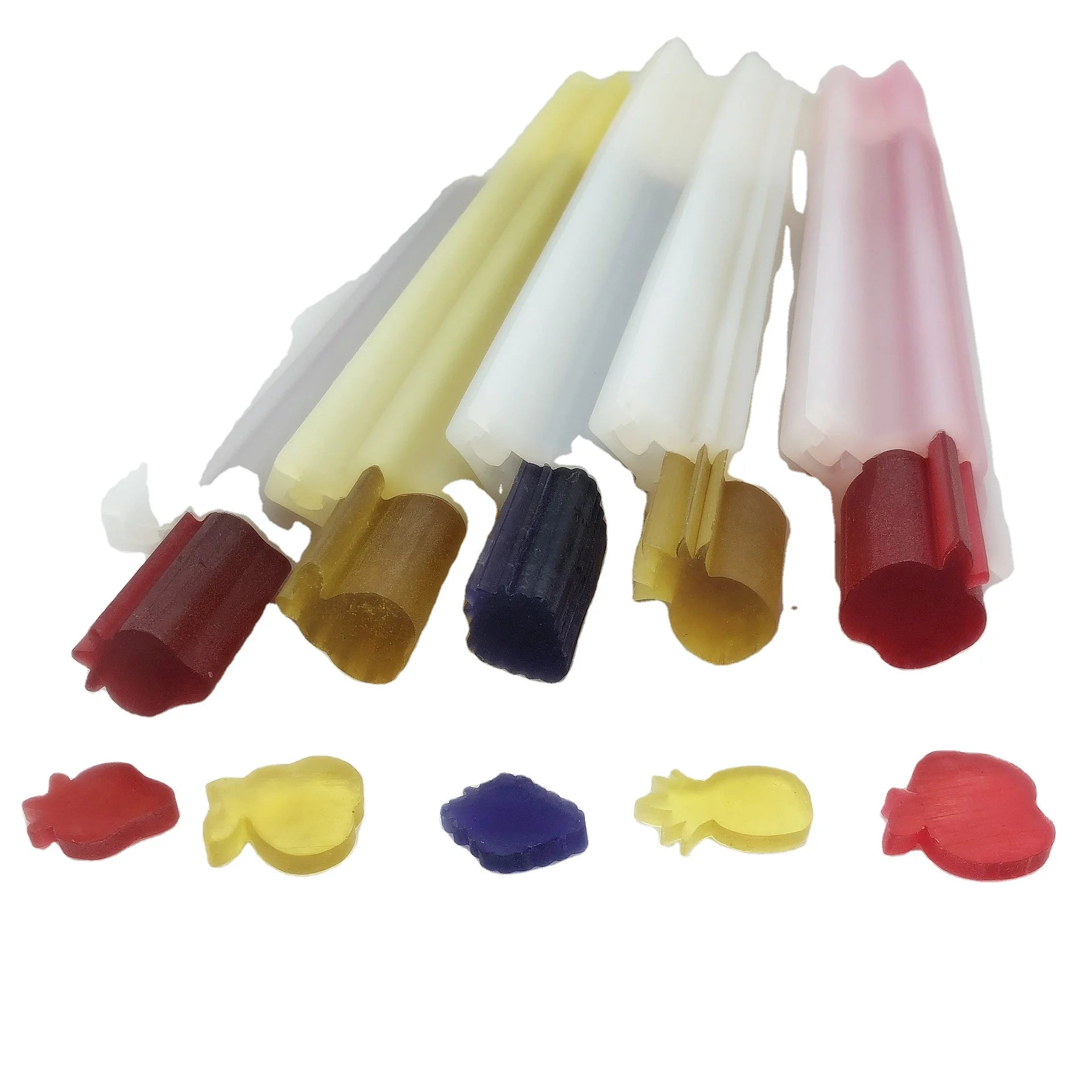 Hand Craft Tool Moulds Handmade Soap Candle Making Supplies  Fruit  Shape Silicone Tube Column Soap Molds