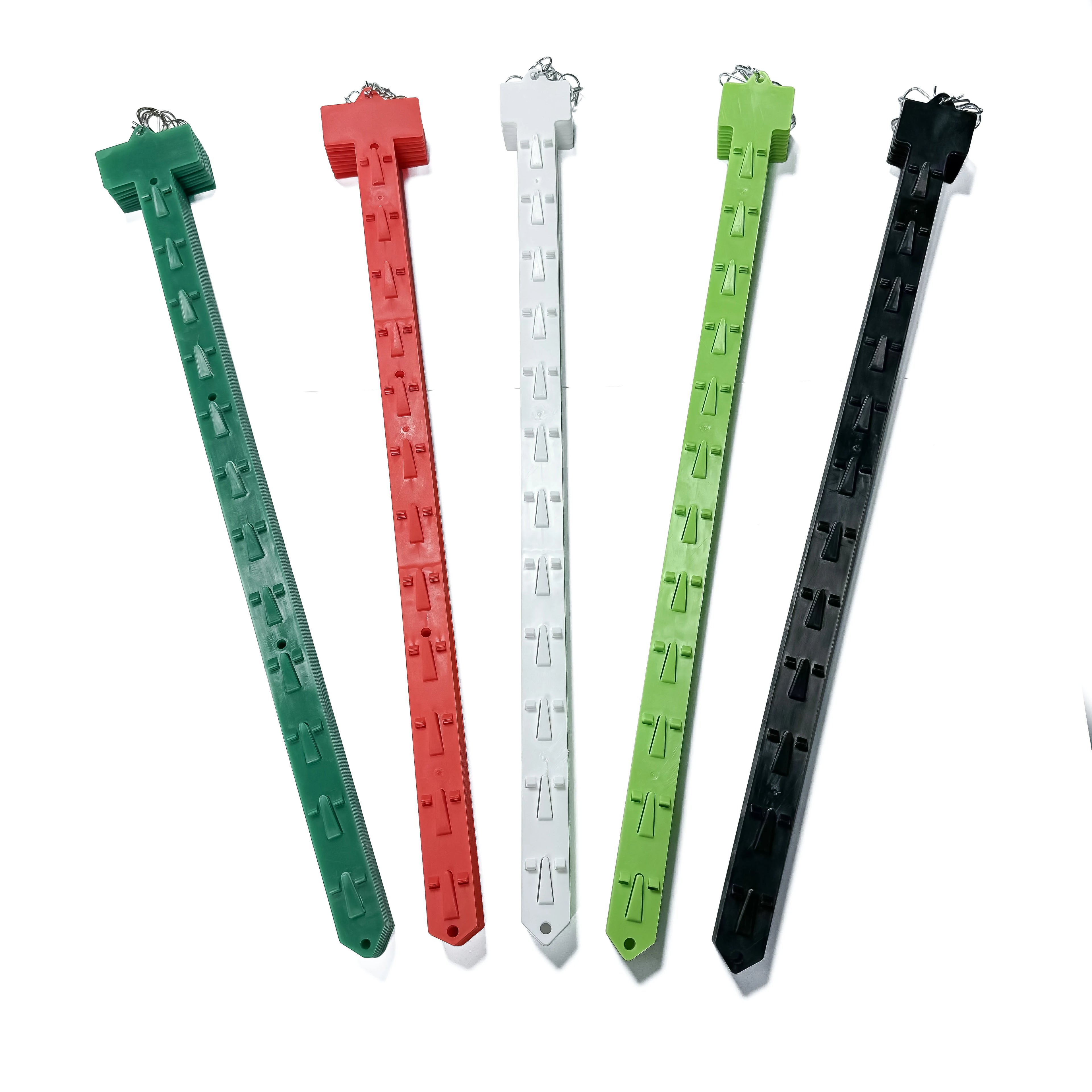 Grocery Supermarket Retail Merchandising Display Hanging Clips Strips Plastic Pp Custom Color for Snacks