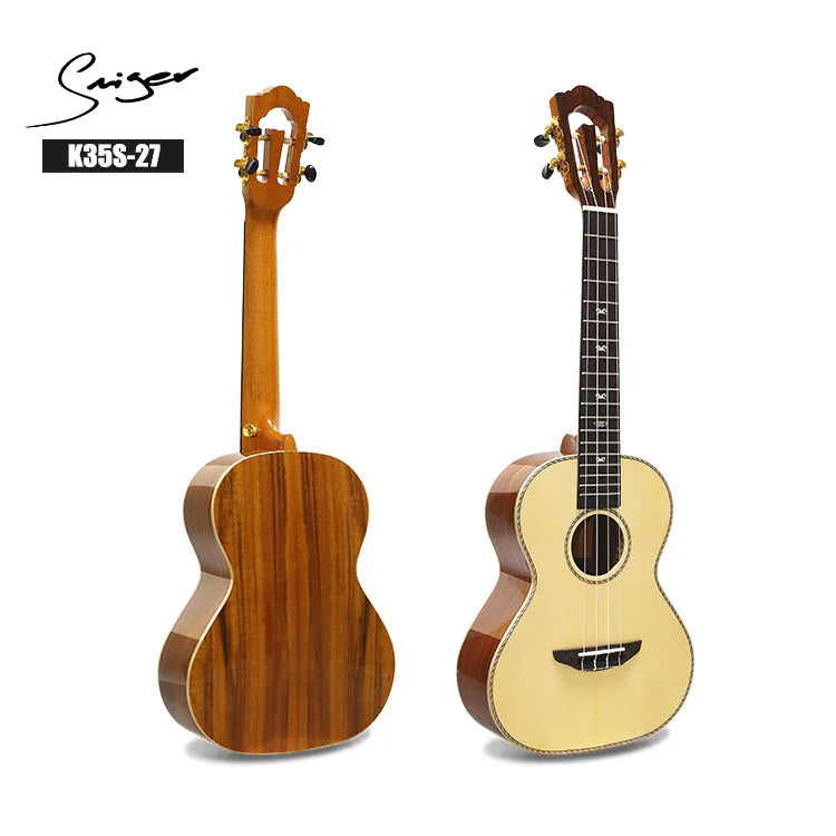 OEM China Cutaway Solid Spruce Top Ukulele Tenor Ukulele MegaBDM