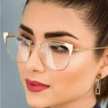 Sparloo 2152 Metal Oversized Women Top Quality Optical Glass Lens Frames Eyewear