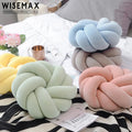 WISEMAX FURNITURE Short Plush Knot Ball Pillow Cushion Velvet Sofa Knot Cushion Nap Sleeping Pillow for Home Decoration