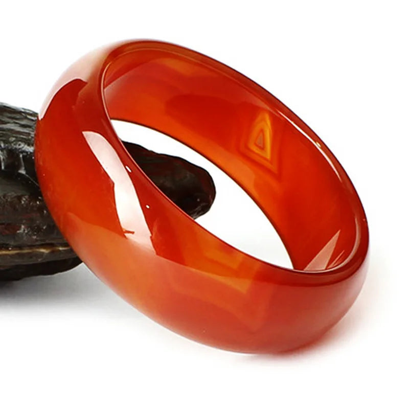 Women Exquisite Brazilian Natural Stone Agate Big Size Wide Thick High Quantity Natural Jade Red Agate MegaBDM