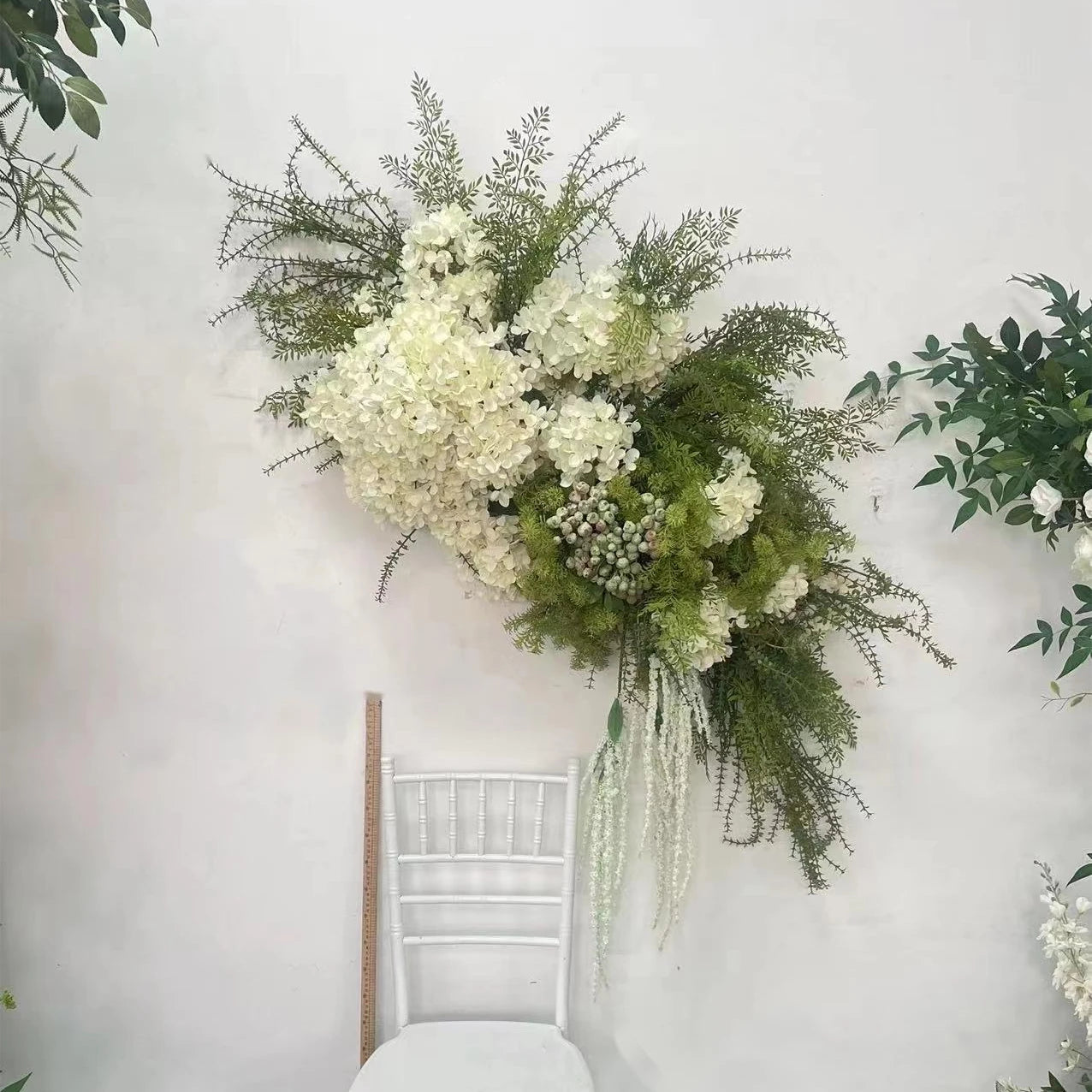 Customized Artificial Hydrangea Wedding Party Decoration Backdrop Props Artificial Flower