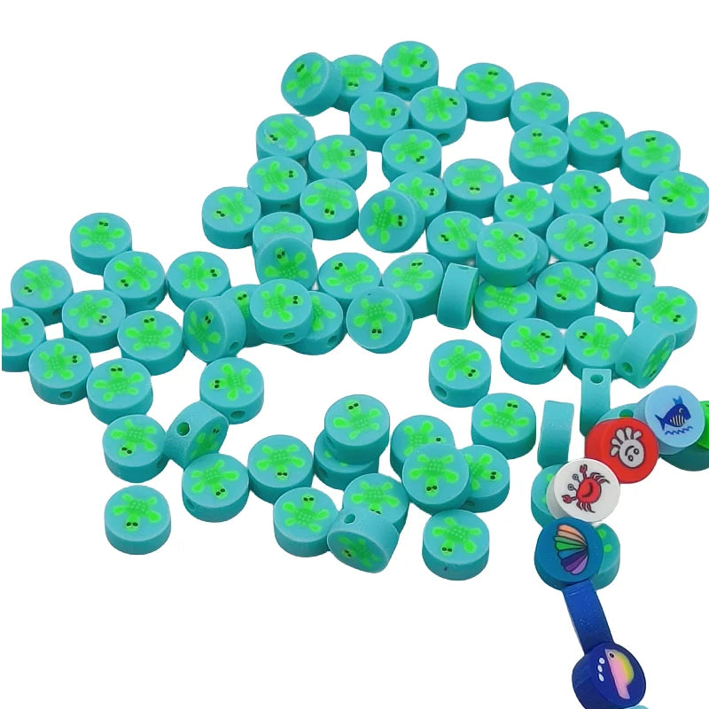 Cartoon Power Series Polymer Clay Beads Earrings Necklaces Bracelets Jewelry Accessories Bulk Wholesale