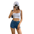 Newly Design Whosale Braless tank Top Shirts With Two Strings Cotton tank Top for Women