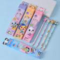 Cartoon Wooden Pencil Box Set 12-Piece ABRAntibacterial Elephant Panda Design HB Lead Hexagonal for Children's Writing Wholesale